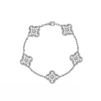 VAN CLEEF ARPELS-VCARA4 반클리프 옐로우 골드/핑크 빈티지 알함브라 브레이슬릿