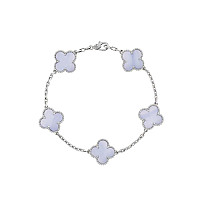 VAN CLEEF ARPELS-VCARA4 반클리프 옐로우 골드/핑크 빈티지 알함브라 브레이슬릿