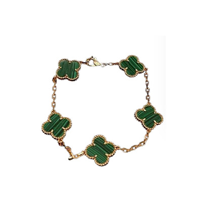 VAN CLEEF ARPELS-VCARP2 반클리프 로즈 골드/블랙 다이아몬드 빈티지 알함브라 브레이슬릿