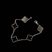 VAN CLEEF ARPELS-VCARA4 반클리프 옐로우 골드/핑크 빈티지 알함브라 브레이슬릿
