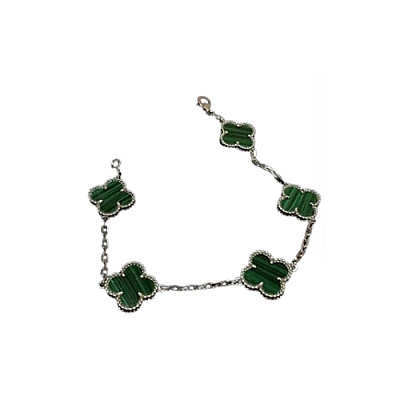 VAN CLEEF ARPELS-VCARP2 반클리프 로즈 골드/블랙 다이아몬드 빈티지 알함브라 브레이슬릿