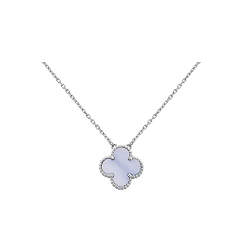 VAN CLEEF ARPELS-VCARD3 반클리프 실버/라이트 블루 빈티지 알함브라 펜던트