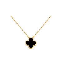 VAN CLEEF ARPELS-VCARD3 반클리프 실버/라이트 블루 빈티지 알함브라 펜던트