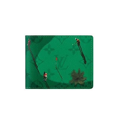 LOUIS VUITTON-N64010 루이비통 다미에 코발트 옐로우 라티튜드 패턴 슬렌더 월릿