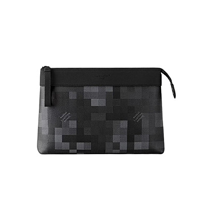 LOUIS VUITTON-M82545 루이비통 블랙 모노그램 쉐도우 포쉐트 보야주 수플 파우치 30cm