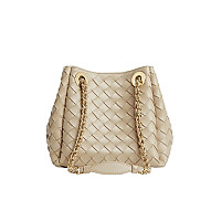 BOTTEGA VENETA-817175 보테가 베네타 화이트 스몰 체인 파라슈트