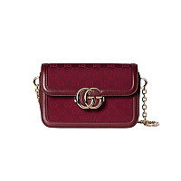 GUCCI-826761 1000 구찌 블랙 GG 캔버스 구찌 고 스몰 숄더백