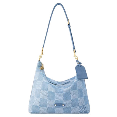 LOUIS VUITTON-N00202 루이비통 블루 다미에 데님 배가본드 호보