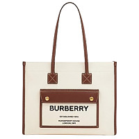 BURBERRY-80975681 버버리 베이지 미디엄 프레야 토트