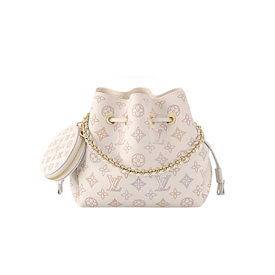 LV-M11733 루이비통 화이트/블루 마히나 벨라 토트 백 32cm