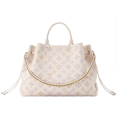 LV-M11733 루이비통 화이트/블루 마히나 벨라 토트 백 32cm