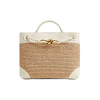 BOTTEGA VENETA-827478 보테가 베네타 블루 라피아 스몰 안디아모