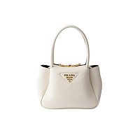 PRADA-1BA362 프라다 그레이 플루 가죽 미니 핸드백