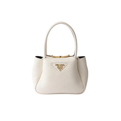 PRADA-1BA362 프라다 블랙 플루 가죽 미니 핸드백