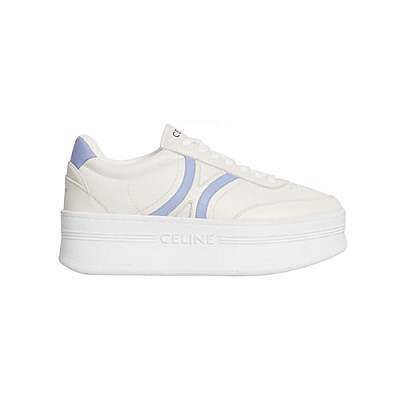 CELINE-365215 셀린느 화이트/블랙 웨지 아웃솔 블록 스니커즈 여성용