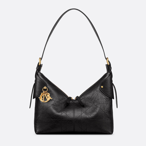 DIOR-M2846UNUO_M900 디올 Voyage 빈티지 미디엄 백 블랙