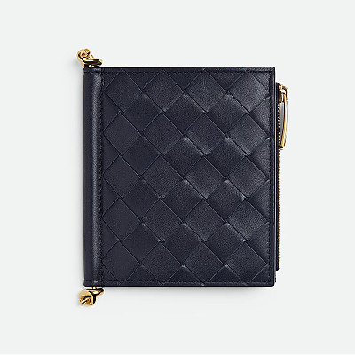 [스페셜오더]BOTTEGA VENETA-788055 스몰 솔스티스 폴더형 지갑 에크루