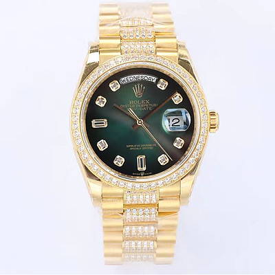 [스페셜오더]ROLEX-롤렉스 데이-데이트 스틸 블랙다이얼 레플리카워치40mm