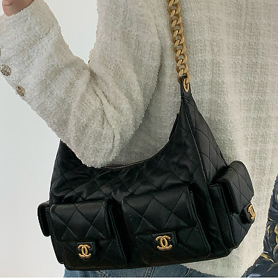 [스페셜오더]CHANEL-101219 샤넬 데님 블루 맥시 호보백 미디엄 제니백