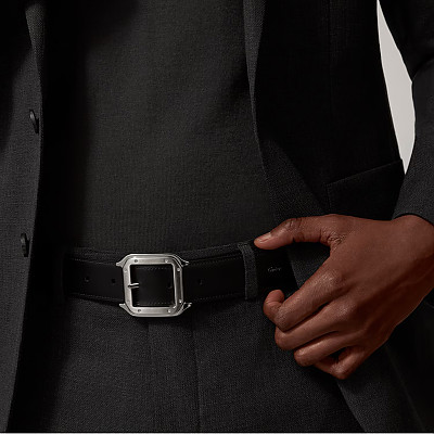 [스페셜오더]Cartier-L5000733 까르띠에 산토스 드 까르띠에 벨트 블랙 은장