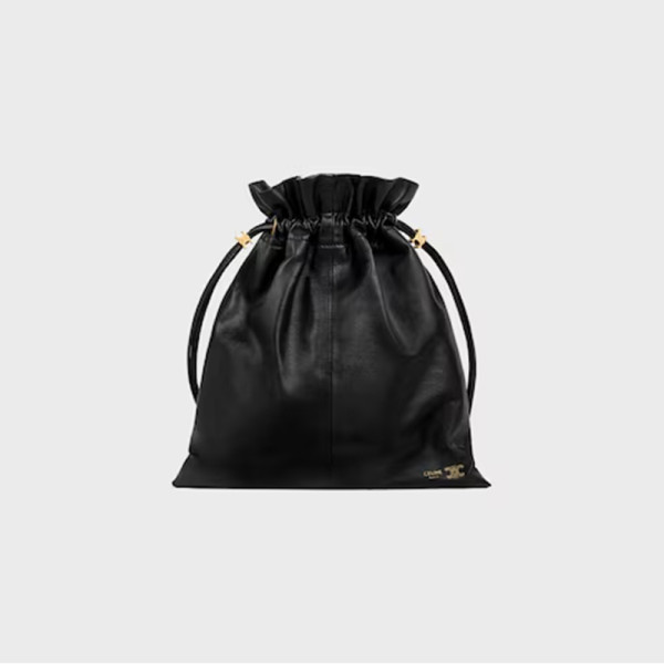 [스페셜오더]CELINE-123662 셀린느 램스킨 크리스탈 파우치 스몰 블랙