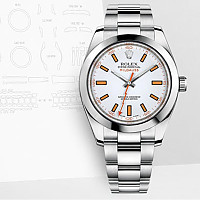 [스페셜오더]ROLEX-롤렉스 밀가우스 스틸 블랙다이얼 이미테이션시계40mm