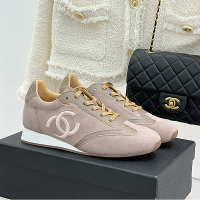 CHANEL-02111 샤넬 CC로고 자수 스니커즈 여성용 (5컬러)