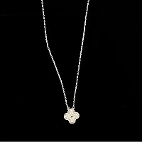 VAN CLEEF ARPELS-VCARD3 반클리프 실버/라이트 블루 빈티지 알함브라 펜던트