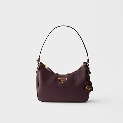 [스페셜오더]PRADA-1N204W 프라다 브라운 리에디션 2005 스웨이드 가죽 미니 핸드백