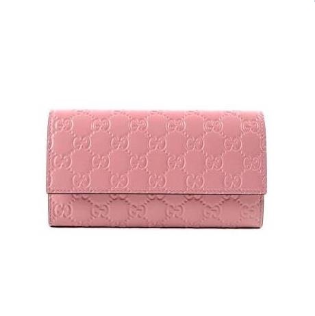[스페셜오더]GUCCI-410100 5812 구찌 시그니처 가죽 핑크 장지갑