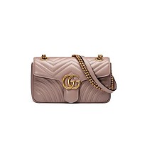 [스페셜오더]Gucci-‎446744 구찌 블랙 GG 마몽 미니 숄더백 22cm