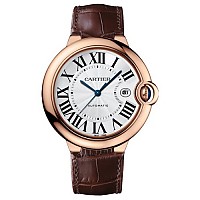 [스페셜오더]Cartier-까르띠에 발롱 블루 드 스틸 핑크다이얼 가죽스트랩 레이디스 워치33mm