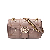 [스페셜오더]GUCCI-443497 1000 구찌 블랙 GG 마몽 스몰 마틀라세 숄더백