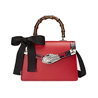 [스페셜오더]GUCCI-453751 9095 구찌 릴리트 화이트가죽 스몰 탑 뱀부 핸들백
