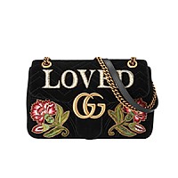 [스페셜오더]GUCCI-443496 6433 구찌 레드 GG 마몽 미디엄 마틀라세 숄더백