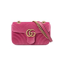 [스페셜오더]Gucci-‎446744 구찌 블랙 GG 마몽 미니 숄더백 22cm