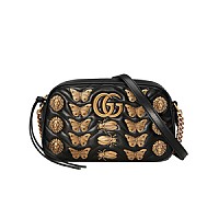 [스페셜오더]GUCCI-447632 1000 구찌 블랙 GG 마몽 마틀라세 스몰 숄더백