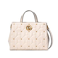 [스페셜오더]GUCCI-443505 1000 구찌 GG 마몽 미디움 블랙 마틀라세 탑 핸들백