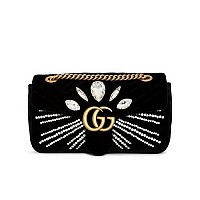 [스페셜오더]GUCCI-443497 1000 구찌 블랙 GG 마몽 스몰 마틀라세 숄더백