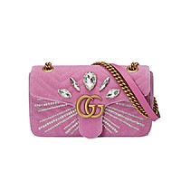 [스페셜오더]GUCCI-443497 1000 구찌 블랙 GG 마몽 스몰 마틀라세 숄더백
