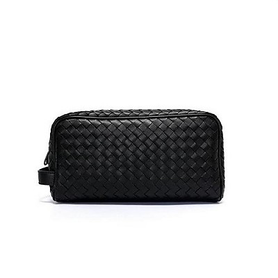 [스페셜오더]BOTTEGA VENETA-244706 보테가 베네타 네로 인트레치아토 뷰티 케이스