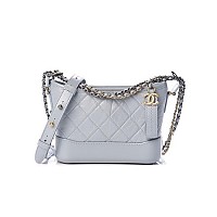 [스페셜오더]CHANEL-AS0865 샤넬 블랙 빈티지 카프스킨 이니셜 스트랩 가브리엘 스몰 호보백