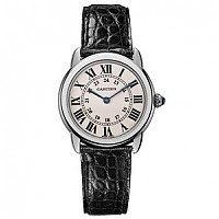 [스페셜오더]Cartier-까르띠에 롱드 루이 까르띠에 쿼츠 핑크골드 레이디스 가죽스트랩 워치29mm