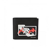 PRADA-2MO513 프라다 블랙 송아지 가죽 지갑