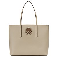 [스페셜오더]FENDI-8BH348 팬디 Fendi F로고 트리밍 화이트 쇼퍼백