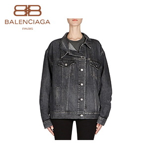 BALENCIAGA-492138 발렌시아가 풀드 데님 쟈겟 여성용