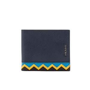 [스페셜오더]PRADA-2MO513 프라다 인타르시아 크로커다일가죽 장식 발틱블루 반지갑