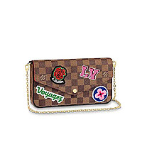 [스페셜오더]LOUIS VUITTON-M64579 루이비통 블랙/핫핑크 모서리 에삐 포쉐트 펠리시