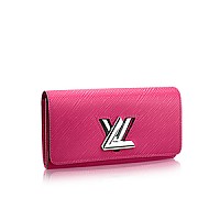 LOUIS VUITTON-M68309 루이비통 블랙 에삐 레더 은장 트위스트 월릿