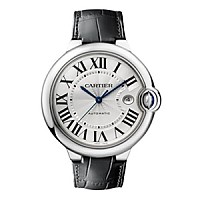 [스페셜오더]Cartier-까르띠에 발롱 블루 드 스틸 핑크다이얼 가죽스트랩 레이디스 워치33mm